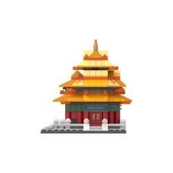 JAKI JK2317 2317 non  THÁP GÓC QIUDENG bộ đồ chơi xếp lắp ráp ghép mô hình Creator Sáng Tạo 338 khối