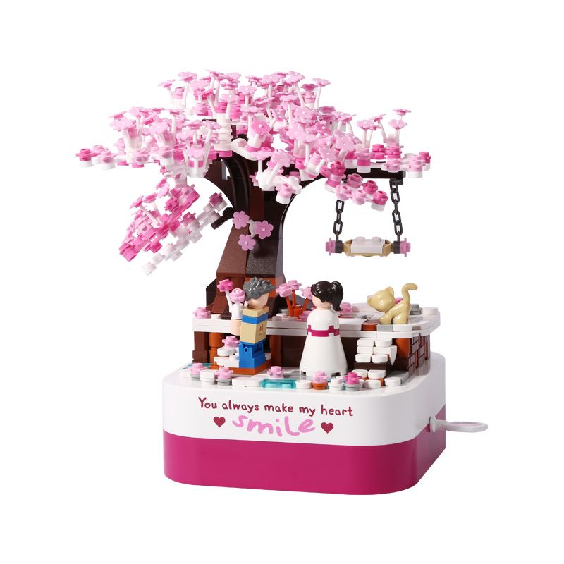 JAKI JK1311 1311 non  HỘP NHẠC THỜI GIAN YÊU THƯƠNG bộ đồ chơi xếp lắp ráp ghép mô hình Creator Sáng Tạo 449 khối