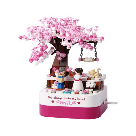 JAKI JK1311 1311 non  HỘP NHẠC THỜI GIAN YÊU THƯƠNG bộ đồ chơi xếp lắp ráp ghép mô hình Creator Sáng Tạo 449 khối