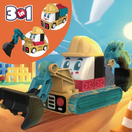 JAKI BT0002-3 0002-3 non  ANH EM KỸ SƯ bộ đồ chơi xếp lắp ráp ghép mô hình 23 khối