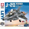 LEYI 89006 non  MÁY BAY CHIẾN ĐẤU J-20 PHIÊN BẢN Q bộ đồ chơi xếp lắp ráp ghép mô hình Military Army J-20 FIGHTER AIRCRAFT Quân Sự Bộ Đội 323 khối