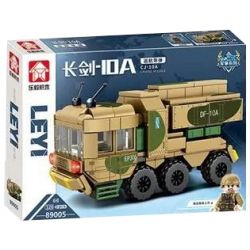 LEYI 89005 non  PHIÊN BẢN Q TÊN LỬA HÀNH TRÌNH LONG SWORD-10A bộ đồ chơi xếp lắp ráp ghép mô hình Military Army CJ-10A CRUISE MISSILE Quân Sự Bộ Đội 320 khối