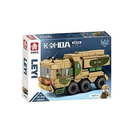 LEYI 89005 non  PHIÊN BẢN Q TÊN LỬA HÀNH TRÌNH LONG SWORD-10A bộ đồ chơi xếp lắp ráp ghép mô hình Military Army CJ-10A CRUISE MISSILE Quân Sự Bộ Đội 320 khối