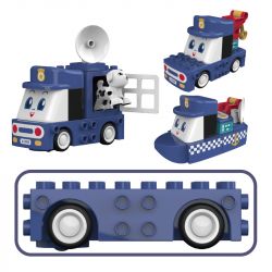 JAKI BT0002-1 0002-1 non  ANH HÙNG CẢNH SÁT bộ đồ chơi xếp lắp ráp ghép mô hình 23 khối