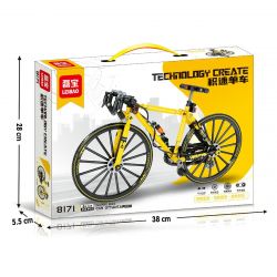 LEIBAO 8171 non  XE ĐẠP TỐC ĐỘ C59 OTTANTA GOLD EDITION bộ đồ chơi xếp lắp ráp ghép mô hình  Kỹ Thuật Công Nghệ Cao Mô Hình Phương Tiện 352 khối