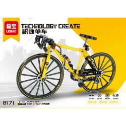 LEIBAO 8171 non  XE ĐẠP TỐC ĐỘ C59 OTTANTA GOLD EDITION bộ đồ chơi xếp lắp ráp ghép mô hình  Kỹ Thuật Công Nghệ Cao Mô Hình Phương Tiện 352 khối
