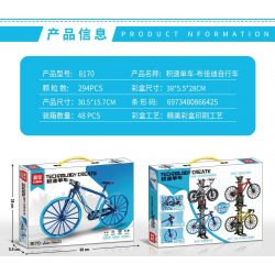 LEIBAO 8170 non  XE ĐẠP TỐC ĐỘ BUGATTI BIKE bộ đồ chơi xếp lắp ráp ghép mô hình  Kỹ Thuật Công Nghệ Cao Mô Hình Phương Tiện 294 khối
