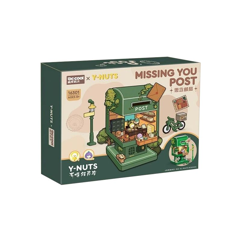 Decool 16301 Jisi 16301 non  NHỚ BƯU ĐIỆN bộ đồ chơi xếp lắp ráp ghép mô hình MISSING YOU POST