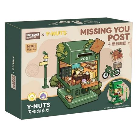 Decool 16301 Jisi 16301 non  NHỚ BƯU ĐIỆN bộ đồ chơi xếp lắp ráp ghép mô hình MISSING YOU POST