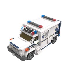 JAKI JK9211 9211 non  XE CỨU THƯƠNG bộ đồ chơi xếp lắp ráp ghép mô hình City HELLO CITY Thành Phố 253 khối