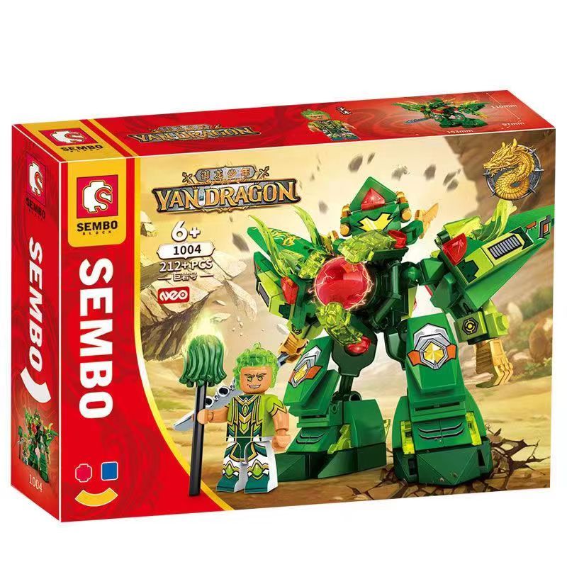 SEMBO 1001 1002 1003 1004 non  CHÚ BÉ RỒNG HOÀNG GIA 4 KIỂU bộ đồ chơi xếp lắp ráp ghép mô hình 869 khối