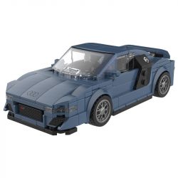 JAKI JK9023 9023 non  FENGTIAN AUDI R8V1 LÙI XE tỷ lệ 1:25 bộ đồ chơi xếp lắp ráp ghép mô hình Speed Champions Racing Cars Đua Xe Công Thức 260 khối