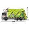 REOBRIX 22022 non  XE RÁC NÉN bộ đồ chơi xếp lắp ráp ghép mô hình  COMPRESSED GARBAGE TRUCK Kỹ Thuật Công Nghệ Cao Mô Hình Phương Tiện 1488 khối