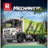 REOBRIX 22022 non  XE RÁC NÉN bộ đồ chơi xếp lắp ráp ghép mô hình  COMPRESSED GARBAGE TRUCK Kỹ Thuật Công Nghệ Cao Mô Hình Phương Tiện 1488 khối