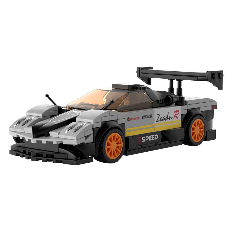 JAKI JK9019 9019 non  XE LÙI PAGANI ZR tỷ lệ 1:25 bộ đồ chơi xếp lắp ráp ghép mô hình Speed Champions Racing Cars Đua Xe Công Thức 265 khối