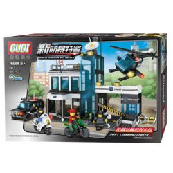GUDI 9413 non  TRUNG TÂM CHỈ HUY CẢNH SÁT ĐẶC BIỆT CHỐNG CHÁY NỔ bộ đồ chơi xếp lắp ráp ghép mô hình 556 khối
