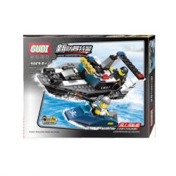 GUDI 9409 non  THUYỀN CHỐNG BUÔN LẬU bộ đồ chơi xếp lắp ráp ghép mô hình 166 khối