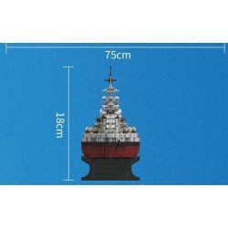 FORANGE FC4201 4201 non  CHIẾN HẠM BISMARCK bộ đồ chơi xếp lắp ráp ghép mô hình BISMARCK CLASS BATTLESHIP 2081 khối