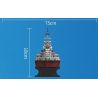 FORANGE FC4201 4201 non  CHIẾN HẠM BISMARCK bộ đồ chơi xếp lắp ráp ghép mô hình BISMARCK CLASS BATTLESHIP 2081 khối