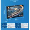 FORANGE FC4201 4201 non  CHIẾN HẠM BISMARCK bộ đồ chơi xếp lắp ráp ghép mô hình BISMARCK CLASS BATTLESHIP 2081 khối