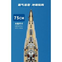 FORANGE FC4201 4201 non  CHIẾN HẠM BISMARCK bộ đồ chơi xếp lắp ráp ghép mô hình BISMARCK CLASS BATTLESHIP 2081 khối