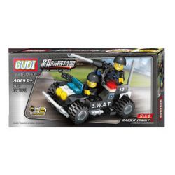 GUDI 9406 non  XE TẤN CÔNG bộ đồ chơi xếp lắp ráp ghép mô hình 79 khối