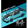 FORANGE FC1617 1617 non  SIÊU XE CỰC NHANH MÀU XANH LÙI bộ đồ chơi xếp lắp ráp ghép mô hình Mini Racing Pacemaker Đua Xe Mini 270 khối