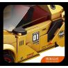 FORANGE FC1614 1614 non  SIÊU XE CỰC NHANH MÀU VÀNG LÙI bộ đồ chơi xếp lắp ráp ghép mô hình Mini Racing Pacemaker Đua Xe Mini 287 khối