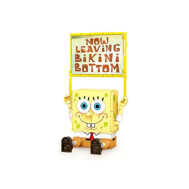 SEMBO 612202 non  HỘP ĐỰNG BÚT ĐA NĂNG SPONGEBOB bộ đồ chơi xếp lắp ráp ghép mô hình Spongebob Squarepants Chú Bọt Biển Tinh Nghịch 290 khối