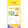 SEMBO 612202 non  HỘP ĐỰNG BÚT ĐA NĂNG SPONGEBOB bộ đồ chơi xếp lắp ráp ghép mô hình Spongebob Squarepants Chú Bọt Biển Tinh Nghịch 290 khối