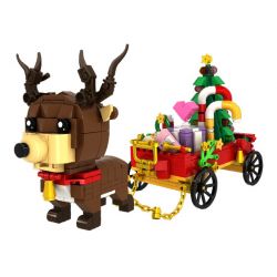 WOMA C0272 0272 non  TUẦN LỘC VÀ GIỎ QUÀ bộ đồ chơi xếp lắp ráp ghép mô hình Christmas Giáng Sinh 478 khối