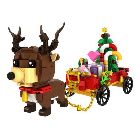 WOMA C0272 0272 non  TUẦN LỘC VÀ GIỎ QUÀ bộ đồ chơi xếp lắp ráp ghép mô hình Christmas Giáng Sinh 478 khối