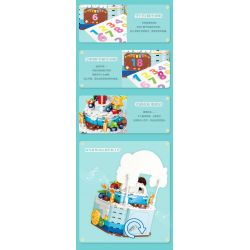 GUDI 50002 non  HỘP NHẠC BÁNH SINH NHẬT bộ đồ chơi xếp lắp ráp ghép mô hình Creator Sáng Tạo 309 khối