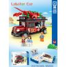 ZHEGAO 01000 non  XE TÔM HÙM bộ đồ chơi xếp lắp ráp ghép mô hình City LOBSTER CAR Thành Phố 610 khối