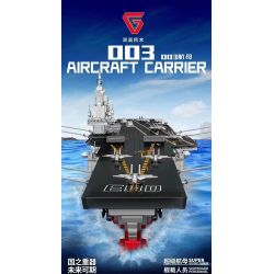 DOUBLE HEIGHT 20307 non  TÀU SÂN BAY 003 bộ đồ chơi xếp lắp ráp ghép mô hình Military Army 003 AIRCRAFT CARRIER Quân Sự Bộ Đội 3129 khối