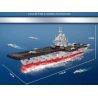 DOUBLE HEIGHT 20307 non  TÀU SÂN BAY 003 bộ đồ chơi xếp lắp ráp ghép mô hình Military Army 003 AIRCRAFT CARRIER Quân Sự Bộ Đội 3129 khối