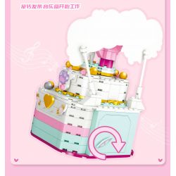 GUDI 50001 non  HỘP NHẠC BÁNH CƯỚI bộ đồ chơi xếp lắp ráp ghép mô hình Creator Sáng Tạo 334 khối