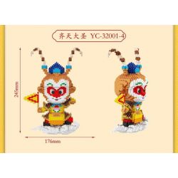 HAPPY BUILD SHINEYU XINYU YC-32017-4 32017-4 YC32017-4 non  VUA KHỈ bộ đồ chơi xếp lắp ráp ghép mô hình Movie & Game Phim Và Trò Chơi