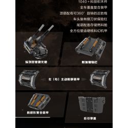 XIAOMI MITU MI ONEBOT XJXL09IQI 09IQI non  XE CHÓ SĂN bộ đồ chơi xếp lắp ráp ghép mô hình  Kỹ Thuật Công Nghệ Cao Mô Hình Phương Tiện 1040 khối