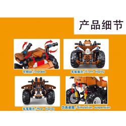TA GAOLE T1024 1024 non  TRICERATOPS LÙI XE bộ đồ chơi xếp lắp ráp ghép mô hình  Kỹ Thuật Công Nghệ Cao Mô Hình Phương Tiện 432 khối