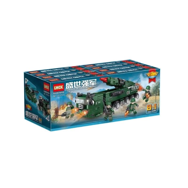LWCK 90054 non  DONGFENG 17 XE TÊN LỬA 8 TỔ HỢP bộ đồ chơi xếp lắp ráp ghép mô hình Flourishing Age Strengthen The Army FLOLIRISHING AGE STRENGTHEN ARMY 921 khối