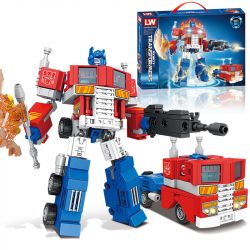 LW 7040 non  TỐI ƯU THỦ bộ đồ chơi xếp lắp ráp ghép mô hình Transformers TRANSFORMERS SUNNY PILLAR Robot Đại Chiến Người Máy Biến Hình 372 khối