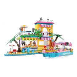 WOMA C0242 0242 non  THÀNH PHỐ ƯỚC MƠ bộ đồ chơi xếp lắp ráp ghép mô hình City FAIRY LAND 856 khối