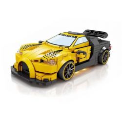 Kazi KY6115 6115 non  SIÊU XE BUGATTI LÙI bộ đồ chơi xếp lắp ráp ghép mô hình BUGATTI CHIRON 301 khối