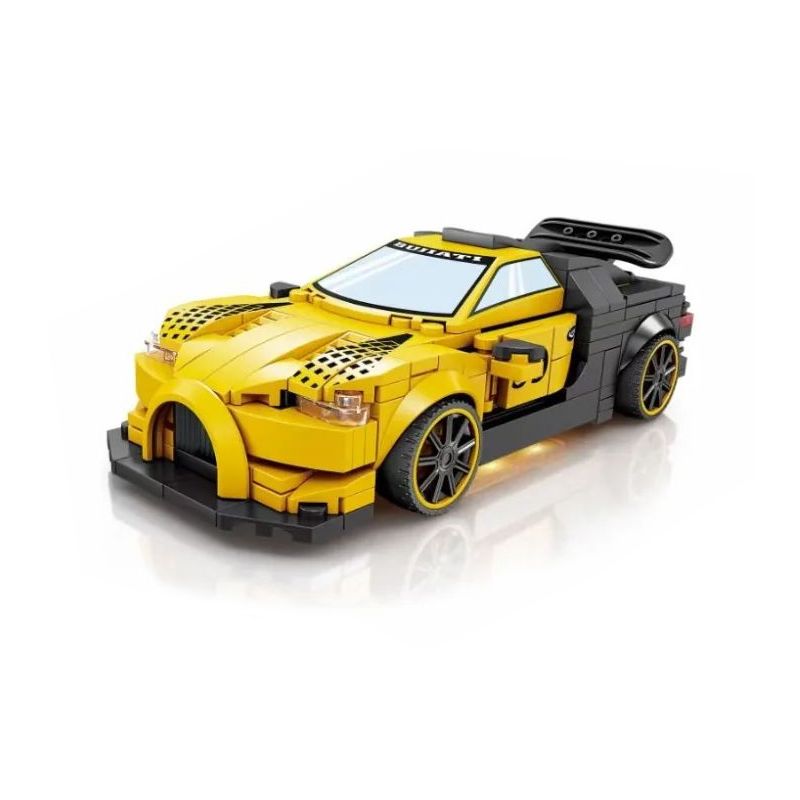 Kazi KY6115 6115 non  SIÊU XE BUGATTI LÙI bộ đồ chơi xếp lắp ráp ghép mô hình BUGATTI CHIRON 301 khối