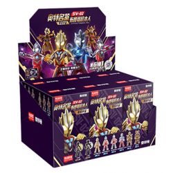 BLOKS 71208 non  SÁCH SIÊU NỔI TIẾNG PHIÊN BẢN TỎA SÁNG SV-02 CHIẾU VŨ TRỤ 8 LOẠI bộ đồ chơi xếp lắp ráp ghép mô hình Ultraman Vệ Binh Vũ Trụ Siêu Nhân Điện Quang