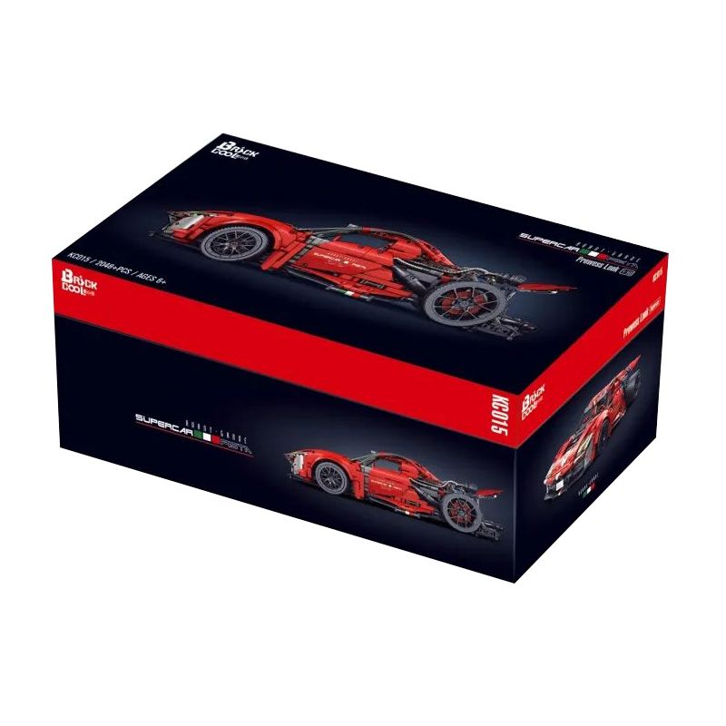 BRICKCOOL KC015 TOP TOY 16009 non  NỔ KIẾM ĐỎ RỰC FERRARI 488 tỷ lệ 1:10 bộ đồ chơi xếp lắp ráp ghép mô hình  Kỹ Thuật Công Nghệ Cao Mô Hình Phương Tiện 2048 khối