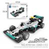 Kazi KY6104 6104 non  DỰ ÁN XE HƠI NỔI TIẾNG ĐUA BENZ F1 KÉO bộ đồ chơi xếp lắp ráp ghép mô hình 340 khối