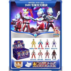 BLOKS 71205 non  ULTRAMAN SHINING EDITION SV-01 MẪU GLORIOUS TITAN 8 bộ đồ chơi xếp lắp ráp ghép mô hình Vệ Binh Vũ Trụ Siêu Nhân Điện Quang