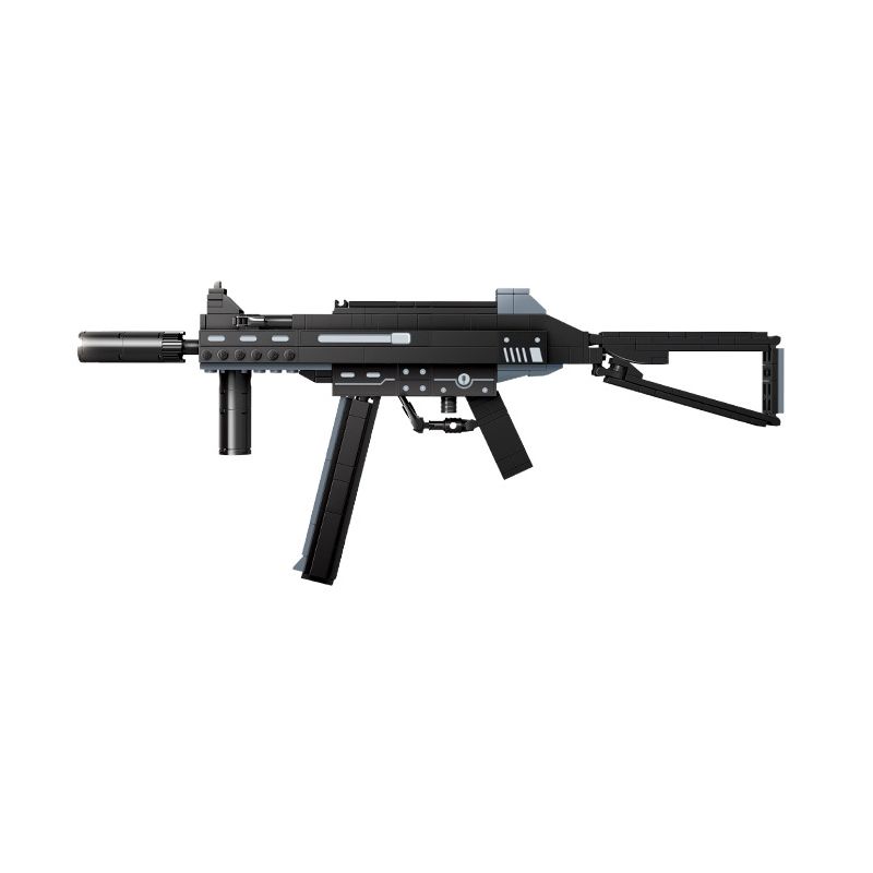 GUDI 40602 non  SÚNG TIỂU LIÊN UMP45 8 TỔ HỢP bộ đồ chơi xếp lắp ráp ghép mô hình Gun UNIVERSAL MACHINE PISTOL 45 351 khối